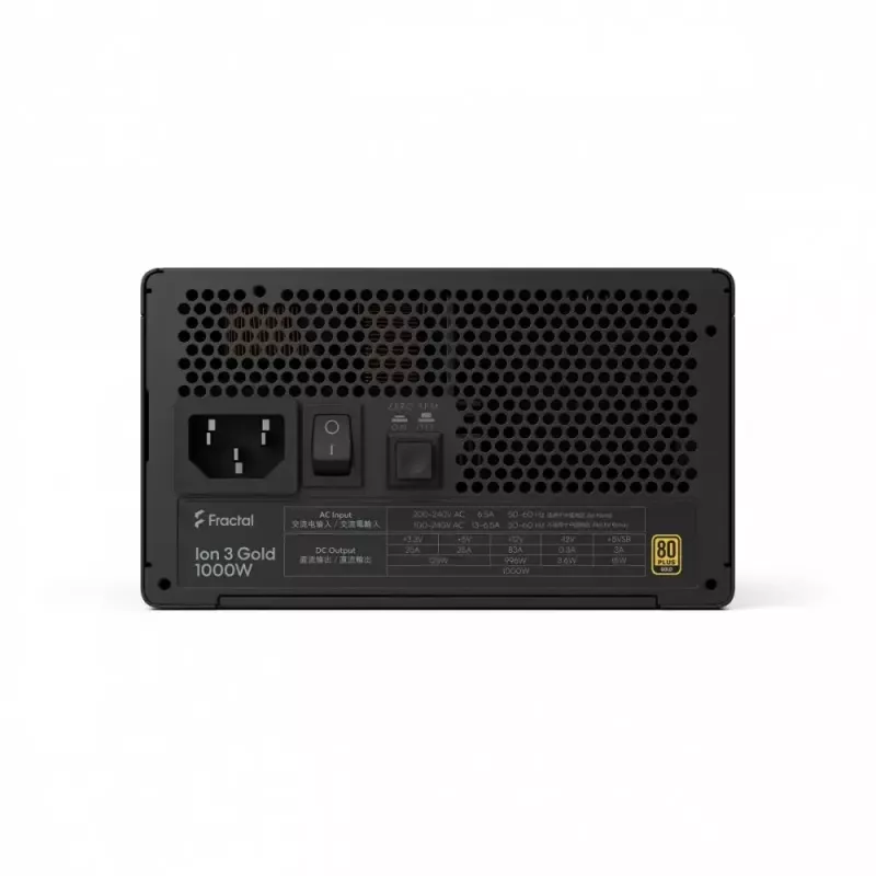 fractal design FDE Ion 3 GOLD 1000W 80+ GOLD Black power supply unit
