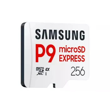microSDXC memory card Samsung P9 Express 256 GB — UHS-I, read 800 MB/s, V30, U1, durable