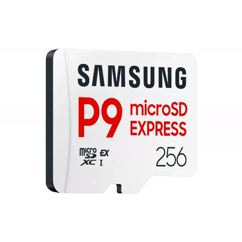 microSDXC memory card Samsung P9 Express 256 GB — UHS-I, read 800 MB/s, V30, U1, durable