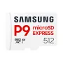 microSDXC memory card Samsung P9 Express 512 GB, UHS-I, Read 800 MB/s, V30, U1, white