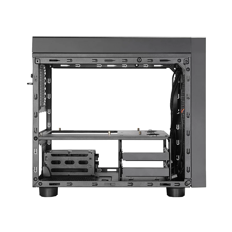 Computer case CHIEFTEC CI-03B-OP Cube Black — Cube form factor, supports Micro ATX/Mini-ITX, 2x3.5 inch + 2x2.5 inch, 1x200 mm front fan