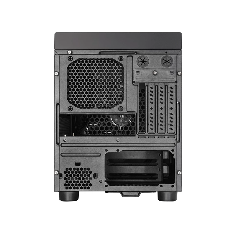 Computer case CHIEFTEC CI-03B-OP Cube Black — Cube form factor, supports Micro ATX/Mini-ITX, 2x3.5 inch + 2x2.5 inch, 1x200 mm front fan