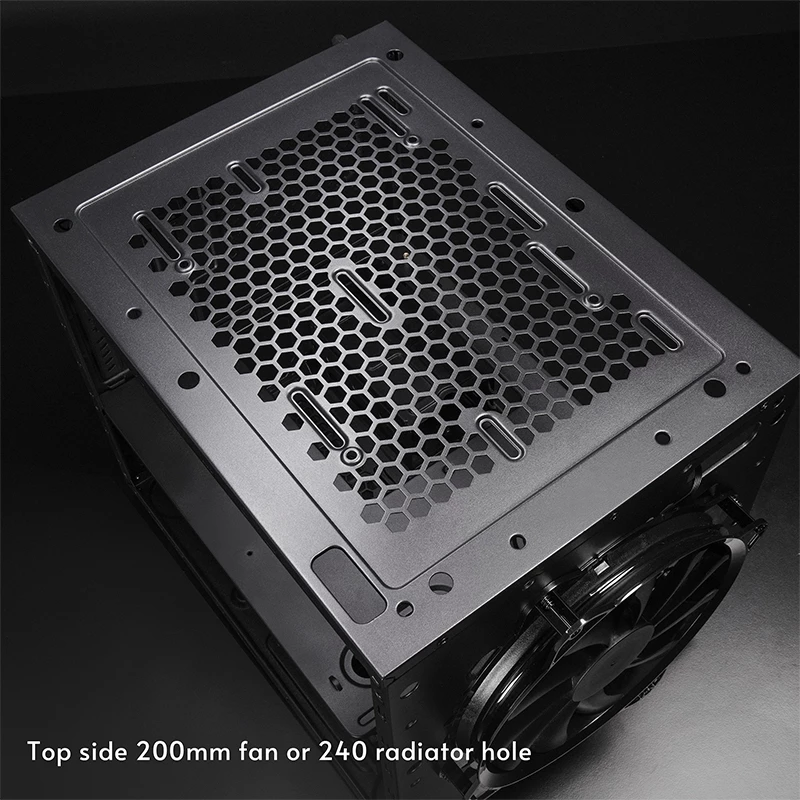 Computer case CHIEFTEC CI-03B-OP Cube Black — Cube form factor, supports Micro ATX/Mini-ITX, 2x3.5 inch + 2x2.5 inch, 1x200 mm front fan