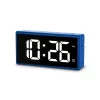 Digital alarm clock Hama Ibiza Blue LCD Battery USB 150x34x73mm