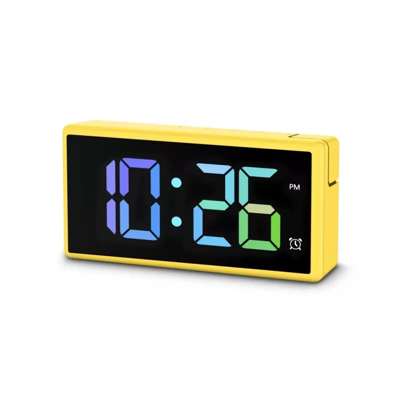 Digital alarm clock Hama Ibiza Yellow LCD Battery USB