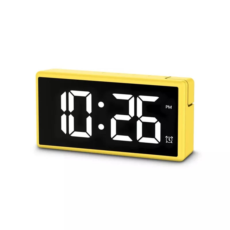 Digital alarm clock Hama Ibiza Yellow LCD Battery USB