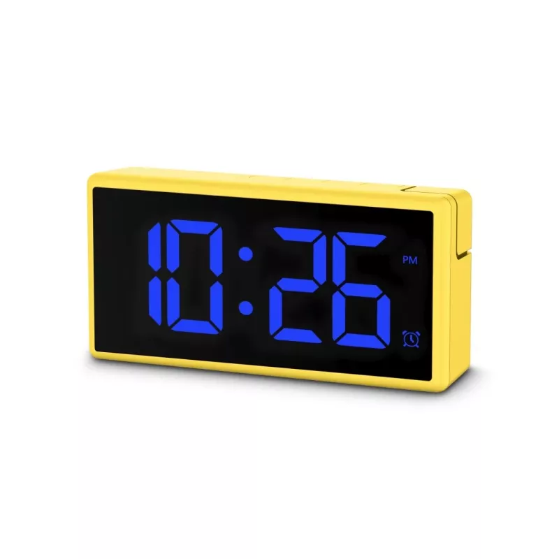 Digital alarm clock Hama Ibiza Yellow LCD Battery USB