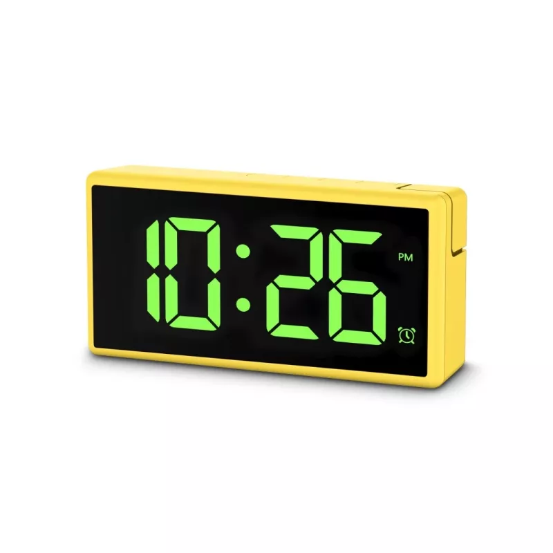 Digital alarm clock Hama Ibiza Yellow LCD Battery USB