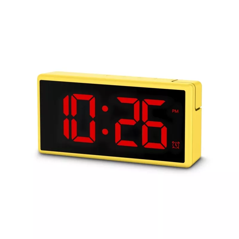 Digital alarm clock Hama Ibiza Yellow LCD Battery USB