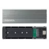 SSD enclosure ADATA EC680 Grey M.2 USB Type-C PCIe