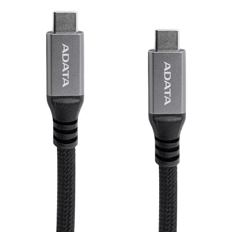 USB C to USB C data cable ADATA CACCU3-100W-100AN-BK — USB 3.2 Gen 2 (10 Gbit/s), 1 m, Black