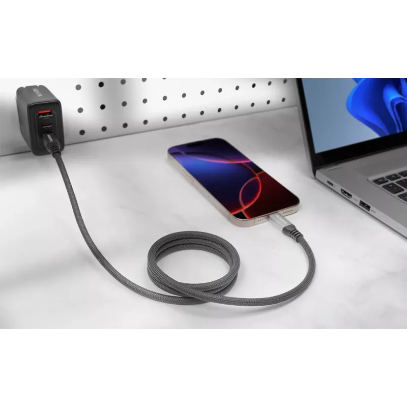 USB C to USB C data cable ADATA CACCU3-100W-100AN-BK — USB 3.2 Gen 2 (10 Gbit/s), 1 m, Black