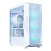 PC Case ZALMAN i3 NEO ARGB V2 WHITE Midi Tower, Tempered Glass, 3x120 mm Front Fans, Supports ATX/Mini-ITX