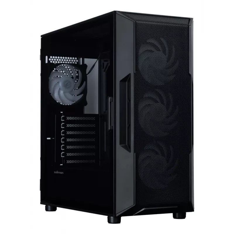 ZALMAN Mid Tower PC Case I3 NEO V2, black, 4x RGB fans, ATX/microATX support