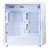 Computer case Zalman I3 NEO V2 WHITE Midi Tower, ATX/Mini-ITX, tempered glass, 3x120mm front fans, USB 3.2 Gen1