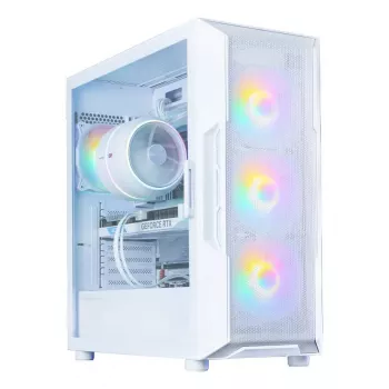 Computer case Zalman I3 NEO V2 WHITE Midi Tower, ATX/Mini-ITX, tempered glass, 3x120mm front fans, USB 3.2 Gen1