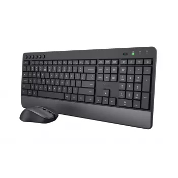 Trust Trezo keyboard Mouse included Universal RF Wireless QWERTY US English Black