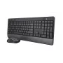 Trust Trezo keyboard Mouse included Universal RF Wireless QWERTY US English Black