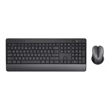 Trust Trezo keyboard Mouse included Universal RF Wireless QWERTY US English Black
