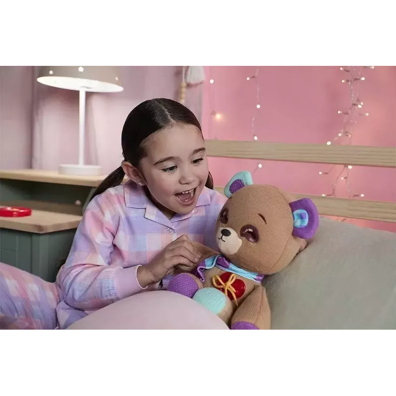 Plush interactive mascot Cobi Thready Bear — motion-activated toy with sound and sensors