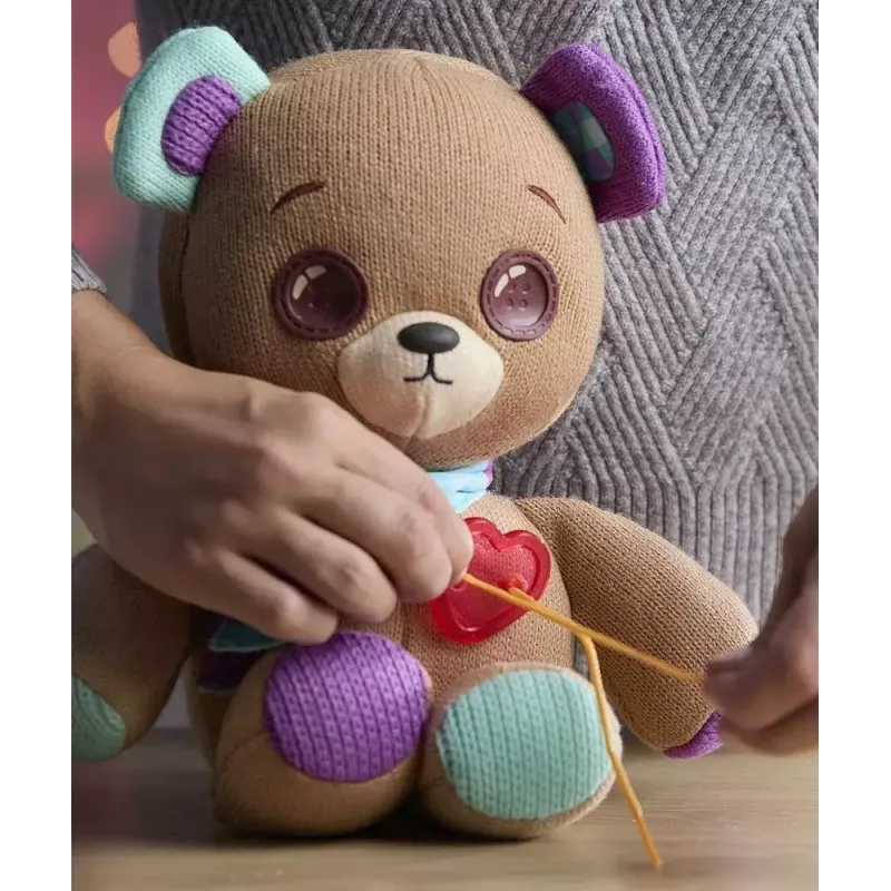 Plush interactive mascot Cobi Thready Bear — motion-activated toy with sound and sensors