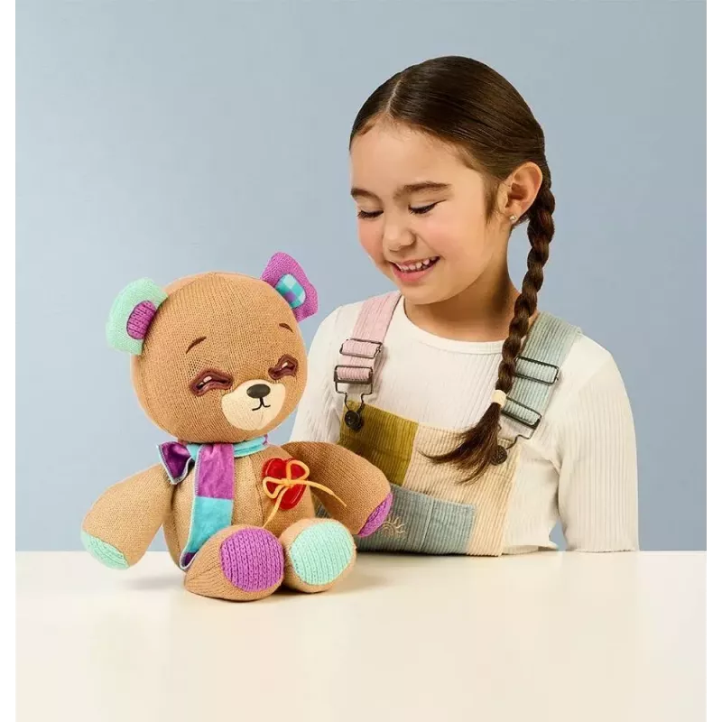 Plush interactive mascot Cobi Thready Bear — motion-activated toy with sound and sensors