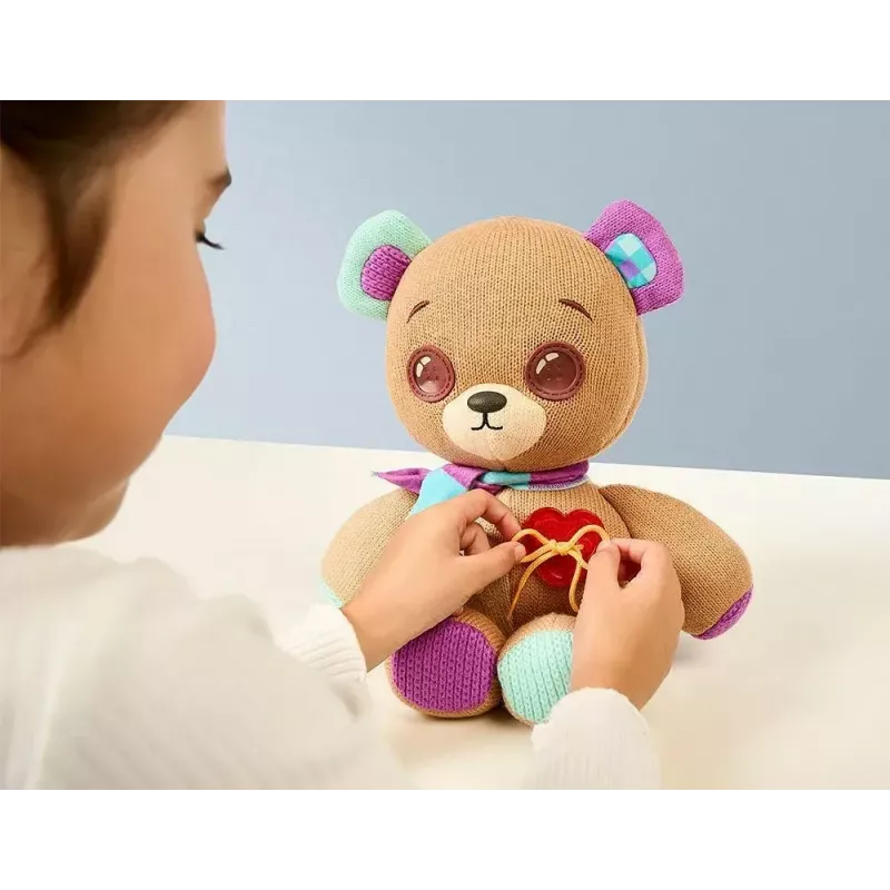 Plush interactive mascot Cobi Thready Bear — motion-activated toy with sound and sensors