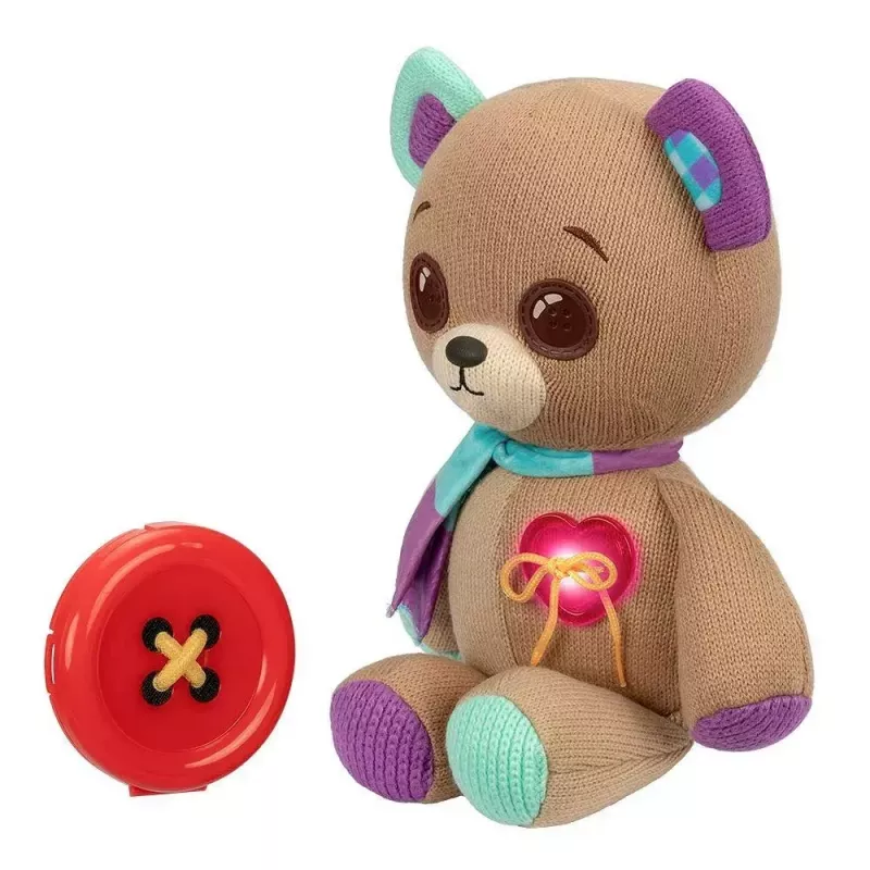 Plush interactive mascot Cobi Thready Bear — motion-activated toy with sound and sensors