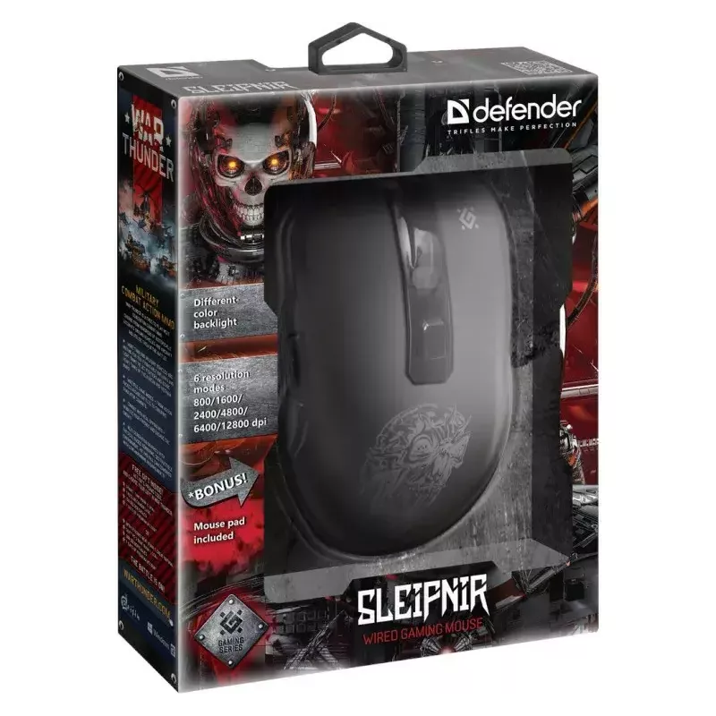Mouse Defender GM-927 Sleipnir Optic 12800dpi 6P