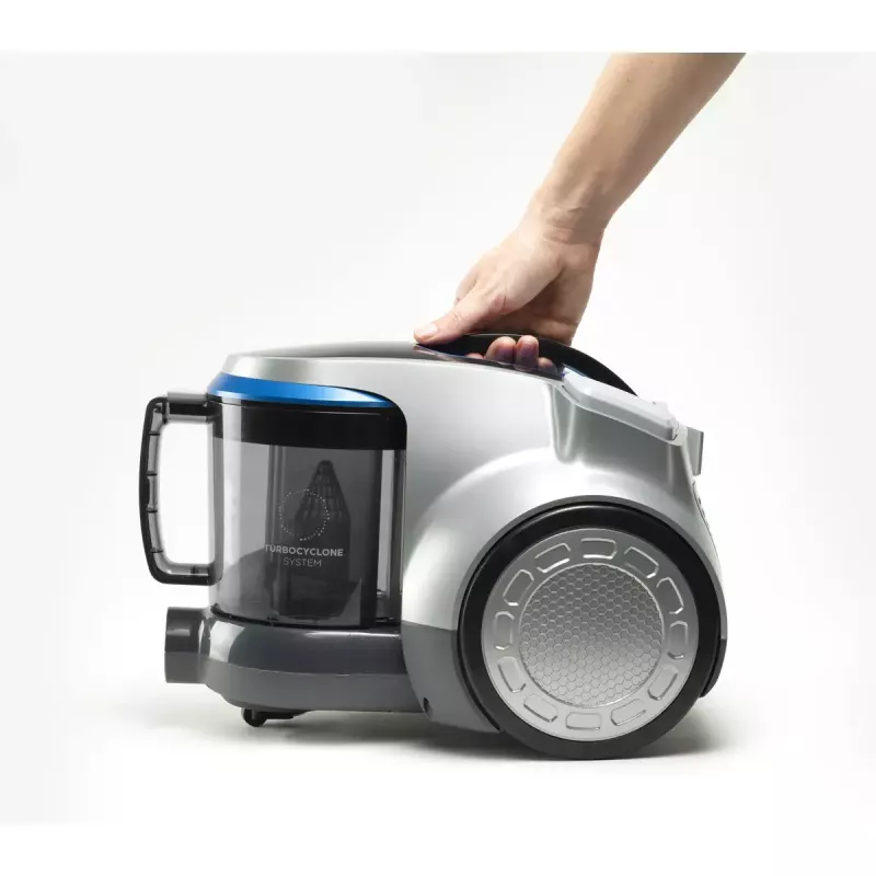 Cylinder vacuum Black & Decker BXVML700E — 700 W, 2 L dust capacity, cyclonic filtration, EPA filter, rubber wheels