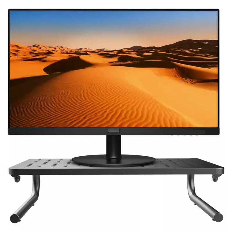 Laptop monitor stand MACLEAN MC-948 for 13–32 inch screens, adjustable height and angle, black, 370×235×100 mm, 20 kg capacity