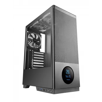 TACENS computer case 2SAGITTA20 Midi Tower, tempered glass, ATX/Micro-ITX/Mini-ITX, 1x3.5 inch + 2x2.5 inch, LED, fans included