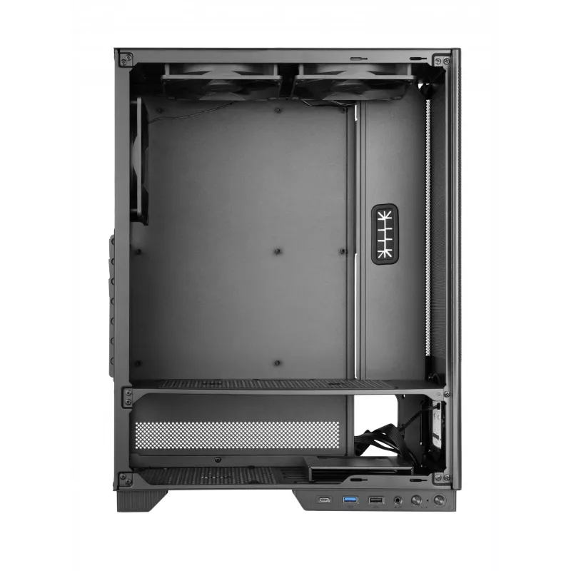 TACENS computer case 2SAGITTA20 Midi Tower, tempered glass, ATX/Micro-ITX/Mini-ITX, 1x3.5 inch + 2x2.5 inch, LED, fans included