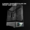 PC Case TACENS Mars Gaming MCLCDPRO Midi Tower — Black, IPS 7.2 inch Display, Bottom PSU, ATX/Micro‑ATX/Mini‑ITX support