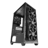 PC Case TACENS Mars Gaming MC-PMAX Midi Tower — ATX/Micro-ATX/Mini-ITX, 3x120mm front, 1x120mm rear, 2x3.5 inch & 2x2.5 inch bays, Black