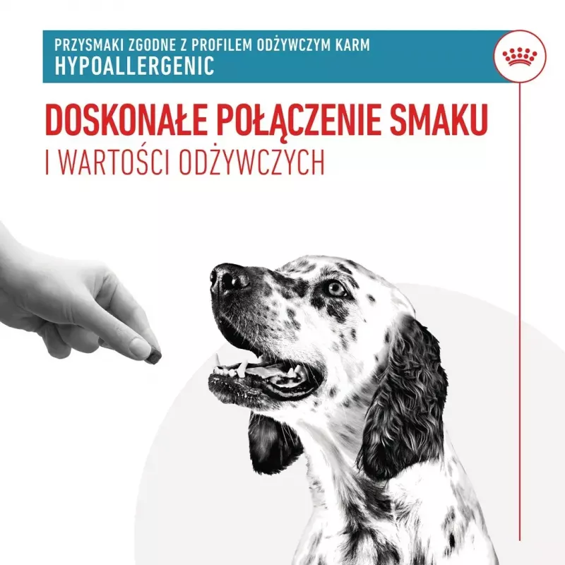 Hypoallergenic Dog Treats Royal Canin 230 g — Poultry Training Snacks, Gluten- and Sugar-Free, Adult Dogs