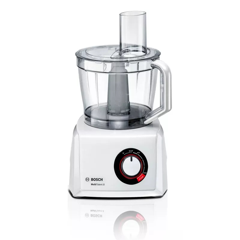 Food processor Bosch MC812W501 — 1000 W, 3.9 L bowl, white, stainless steel blades