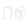 Candy RapidÓ RO4 H7A2TCERX-S tumble dryer Freestanding Front-load 7 kg Anthracite