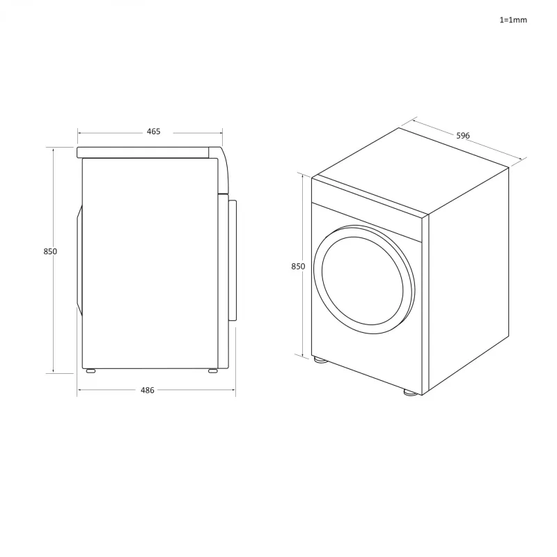 Candy RapidÓ RO4 H7A2TCERX-S tumble dryer Freestanding Front-load 7 kg Anthracite