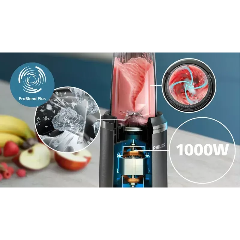 Tabletop blender Philips 5000 series HR2767/00 Black Stainless steel