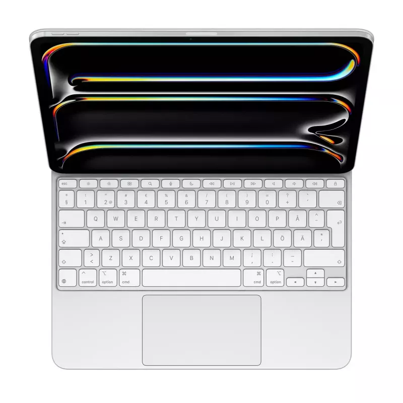 Apple Magic Keyboard for iPad Pro 13-inch M4 Swedish White Wireless Trackpad