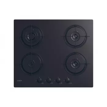 Candy CVW6BB hob Black Built-in 59.5 cm Gas 4 zone(s)