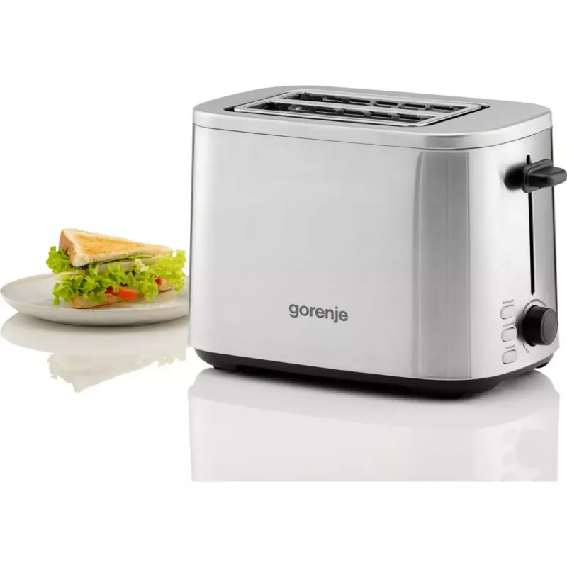Toaster Gorenje T800DS — 2-slot stainless steel toaster, compact home model