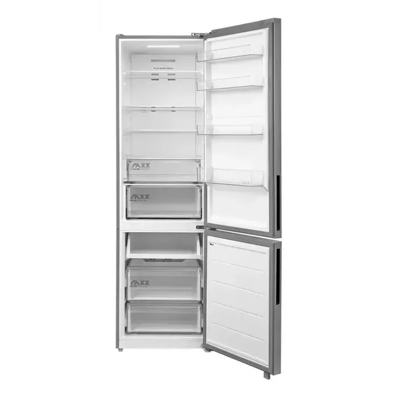 Freestanding fridge-freezer Midea MDRB600MME46, 443 L total, 313 L fridge (No Frost), 130 L freezer, E class, stainless steel