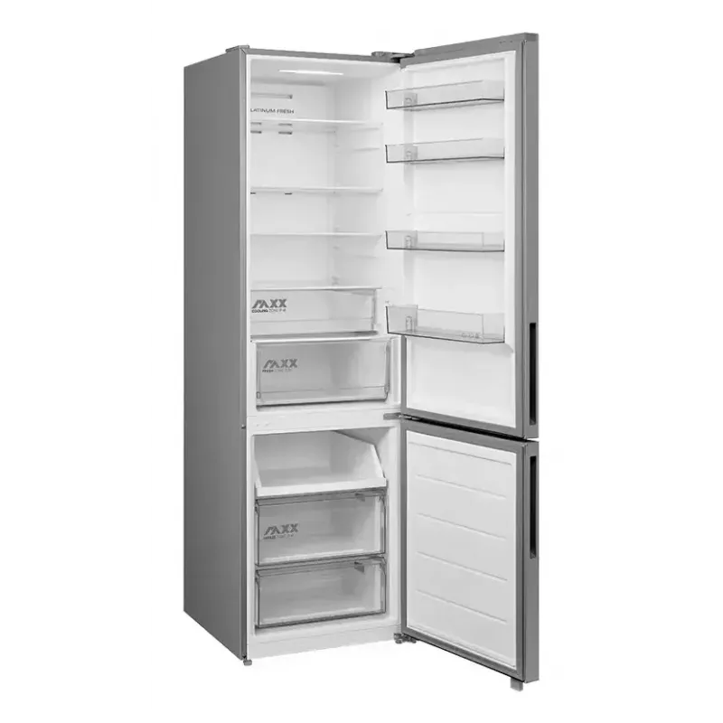 Freestanding fridge-freezer Midea MDRB600MME46, 443 L total, 313 L fridge (No Frost), 130 L freezer, E class, stainless steel