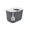 Top-entry litter box Savic Hop In, plastic, anthracite/white, 585×390×395 mm