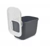 Top-entry litter box Savic Hop In, plastic, anthracite/white, 585×390×395 mm