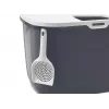 Top-entry litter box Savic Hop In, plastic, anthracite/white, 585×390×395 mm