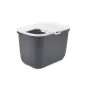 Top-entry litter box Savic Hop In, plastic, anthracite/white, 585×390×395 mm