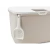 Top-entry litter box Savic Hop In, plastic, beige/white, 585×390×395 mm